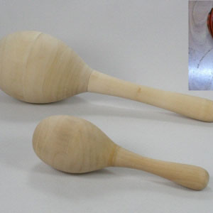 마라카스 유아용소/곤봉악기(우드벨) 소(11cm)