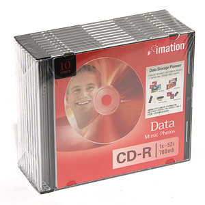 IMATION CD-R 1x-52x 700mb 10장