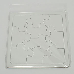 종이퍼즐(사각)(10p) 10개입/만들기재료/색칠놀이/그리기퍼즐