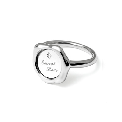 SecretStone Seal Design Ring _Diamond
