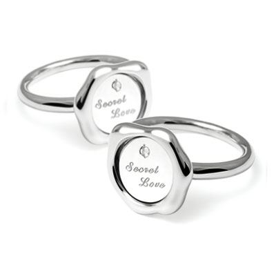 SecretStone Seal Design Couple Ring _Diamond