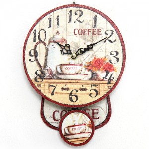 프로방스 미니 추벽시계(커피)