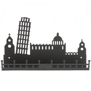 모던 시티선반 로마피사탑(블랙)