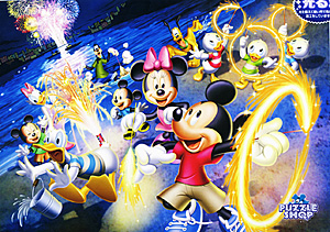 TD 500-392 디즈니 친구들과 즐거운 불꽃놀이(야광) (디즈니 퍼즐)