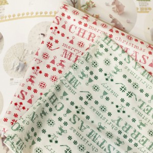 크리스마스 이니셜 사각 식탁보 2color (국산 핸드메이드)