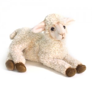 [HANSA] Lamb Laying CR(어린양크림색3) 5366번/33cm.L