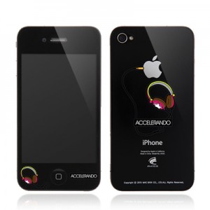 스킨플레이어 iPhone 4G 맥스킨 헤드폰 디자인 필름