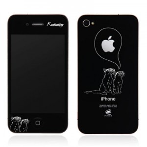 스킨플레이어 Design Jacket iPhone 4G 쿠스쿠칭 고양이 디자인 필름