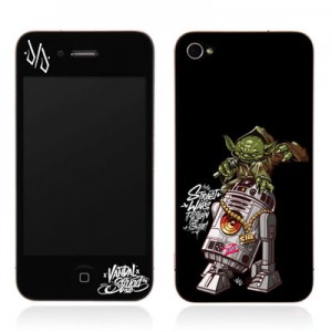 스킨플레이어 Design Jacket iPhone 4G JNJ Crew 요다 디자인 필름
