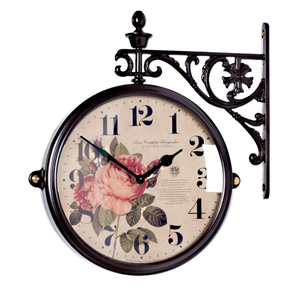 정방 로즈 양면시계