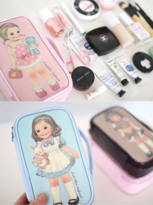 [H] paper doll mate make-up pouch