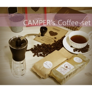 [참좋은가게] 커피밀(그라인더)/원두 세트-캠퍼스(CAMPER'S)