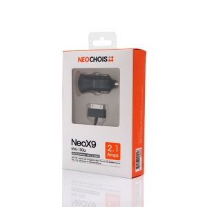 [네오초이스] NeoX9 NVU-100a USB케이블+충전기 / 차량용 아이폰/아이패드/아이팟용