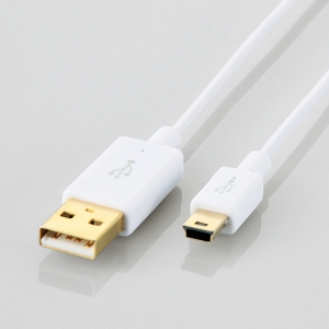[엘레컴] U2C-AP-MX05/10/20WH 맥용 USB2.0 A-미니B 케이블 고품질 맥에디션
