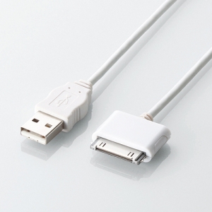 [엘레컴] USB-UAD03/05/10BK/WH 아이패드/아이폰/아이팟 충전 및 데이터전송 USB케이블 0.3M/0.5M/1.0M