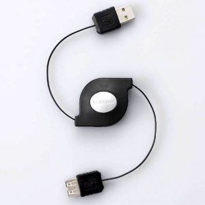 [엘레컴] USB-RL15 고품질 USB A-B 리코일 케이블