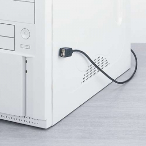 [엘레컴] USB-EAM1/1GT 자석 USB 2.0 연장 케이블 1M