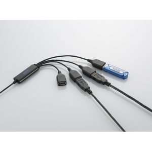 [엘레컴] U2H-TM410BBK/WH 네발낙지 디자인 2세대 USB허브 For 데스크탑