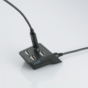 [엘레컴] U2H-E415BBK/WH 사용하기 좋은 USB허브 for 데스크탑