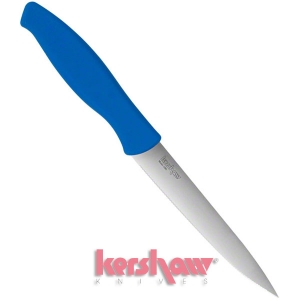 [커쇼 Kershaw] 나이프 베이트 나이프 플러그 커팅 4.75(F) [1285] Professional Grade Plug Cutting Bait Knife 4-1/2 Serrated Blade, Blue Handle