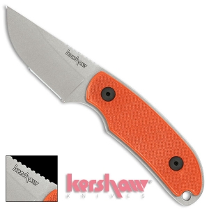 [커쇼 Kershaw] 나이프 스키닝 나이프 오렌지(F) [1080OR] Skinning Knife 2-3/8 Stonewash Blade, Orange G10 Handles