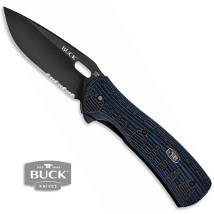 [벅] 나이프 밴티지 포스 프로(S) [0847BLX] Vantage Force Pro Folding Knife, Combo Blade Black/Blue G-10 Handles