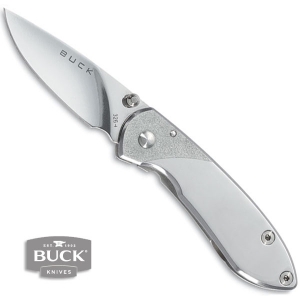 [벅] 나이프 스콜라(F) [0326SSS] BuckScholar®, Frame-Lock, Mirror Polished Stainless Handle