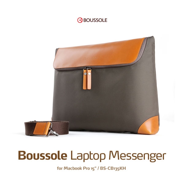 [부쏠 Boussole] 랩탑 메신저백 BS-CB135KH Laptop MessengerBag 15인치 맥북프로 노트북