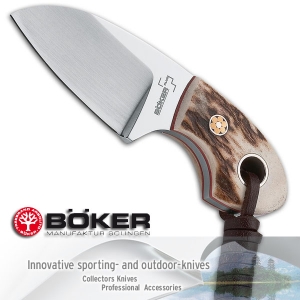[보커] 나이프 노움 스태그(F) [02BO268] Fixed blade knife / Böker Plus Gnome Stag