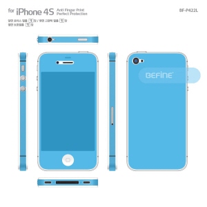 [비파인 BEFINE] 아이폰 4S 로터스 액정보호필름 For iPhone 4S