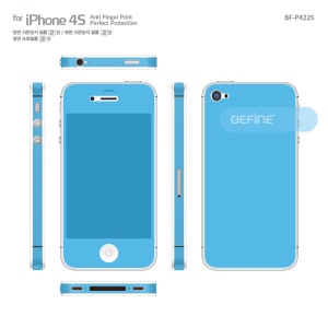 [비파인 BEFINE] 아이폰 4S 지문방지 액정보호필름 For iPhone 4S