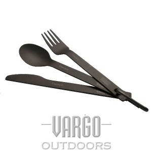 [바르고 VARGO] 티타늄 스푼 포크 나이프 세트 Titanium Spoon / Fork / Knife Set - ULV