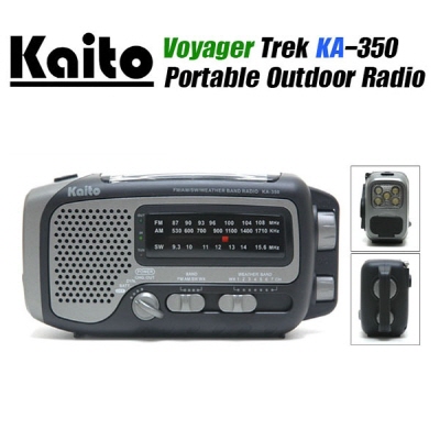 [KAITO] Voyager Trek KA350 RADIO 자가발전 / 태양열 충전 라디오