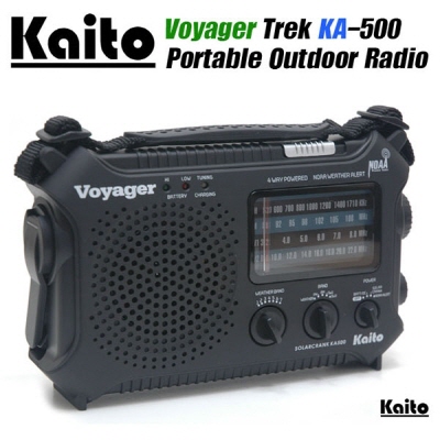 [KAITO] Voyager Trek KA500 RADIO 자가발전 / 태양열 충전 라디오