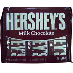 [원가SALE] 허쉬 밀크 초콜렛 6팩 263g 12년8월1일