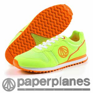[페이퍼플레인] PP1181-1 green orange 운동화/런닝화