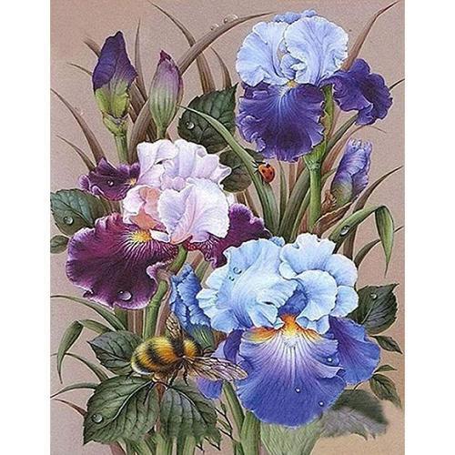 아이윙스 피포페인팅 gx5941 blue flower diy명화그리기 diy그림그리기