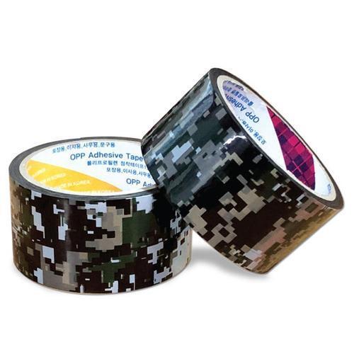 아이윙스 opp 얼룩무늬 디지털테이프 50mm 25m 국방 군용품 박스테이프