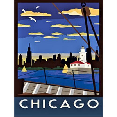 아이윙스 피포페인팅 p4-22 세계명소 시카고 diy명화그리기 diy그림그리기