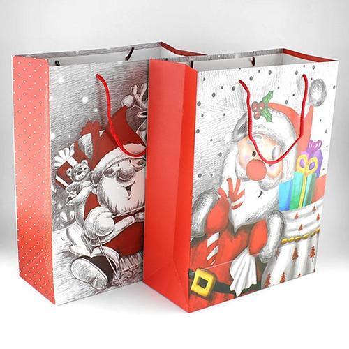 아이윙스 2000 크리스마스쇼핑백 산타 선물포장 종이가방