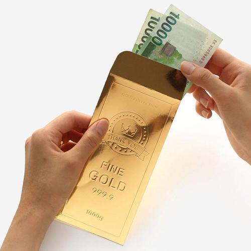1000 황금봉투 2매입 용돈봉투 경조 문화상품권 티켓선물 (4개)