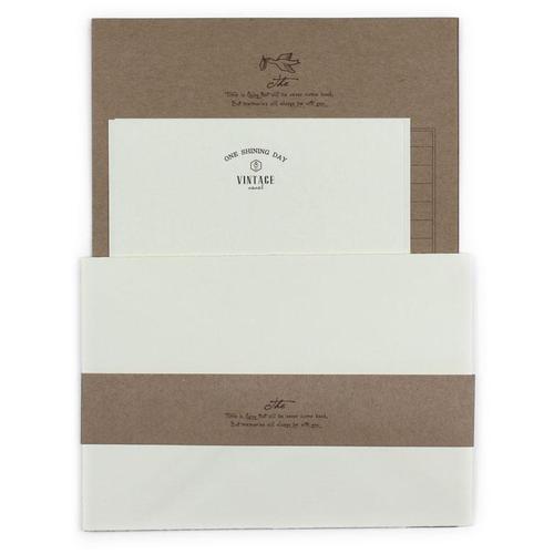 아이윙스 1000 나날 빈티지 편지지 카드 봉투세트 (10개) (1개)
