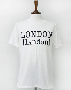 런던 프린팅 티셔츠_아이보리