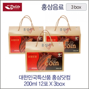 플리또 홍삼닷컴 200mlX12팩 3box