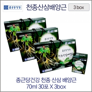 종근당건강 천종 산삼배양근 70mlX30포 3box