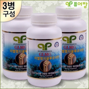 퓨어팜 GLM 글루코사민 180캡슐 x 3병(9개월분)