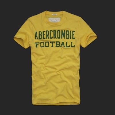 Abercrombie 아베크롬비 남녀공용 반팔티 풋볼(Football) - 옐로우