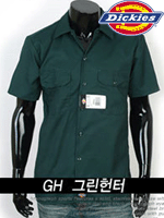 디키즈 반팔 워크셔츠(Work Shirts) 1574 - 그린헌터(GH)