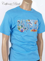 California Beach 캘리포니아 비치 반팔 티셔츠 - #16/스카이블루