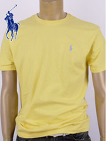 POLO 폴로랄프로렌 남녀공용 라운드 반팔 티셔츠 - 옐로우